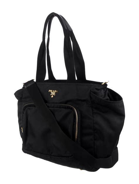 Prada tessuto diaper bag